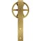 Ekena Millwork Premium Wagon Wheel Roller Hanger w/ Bolts for Barn Door for 2 1/4" Doors, Jacob's Gold GB60015RWJG - alternate 1